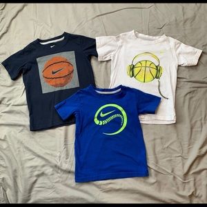 Lot of 3 cotton 4T Nike boys shirts